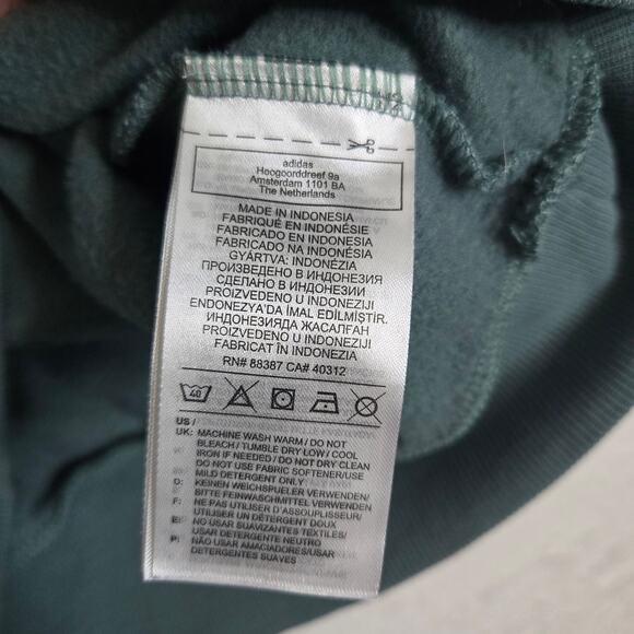 Adidas Sweatshirt Womens Mock Neck Drop Shoulder Oversized Pullover Small 0722 - Picture 5 of 10